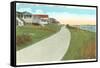 Narragansett Road, Prudence Island, Rhode Island-null-Framed Stretched Canvas