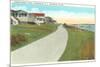 Narragansett Road, Prudence Island, Rhode Island-null-Mounted Art Print