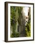 Narrow alley with historic stone buildings, Trogir, Dalamatia, Croatia-Merrill Images-Framed Photographic Print