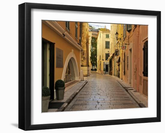 Narrow Back Street, St. Tropez, Var, Provence, Cote D'Azur, France, Europe-Peter Richardson-Framed Photographic Print