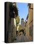 Narrow Back Street, St. Tropez, Var, Provence, Cote D'Azur, France, Europe-Peter Richardson-Stretched Canvas