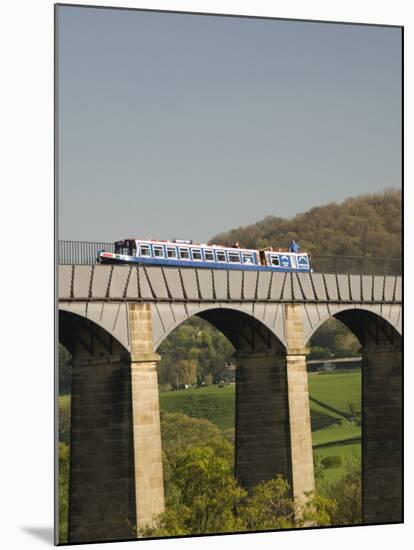 Narrow Boat Crossing the Pontcysyllte Aqueduct, Built by Thomas Telford and William Jessop-Richard Maschmeyer-Mounted Photographic Print