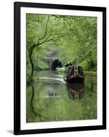 Narrow Boat Cruising the Llangollen Canal, England, United Kingdom, Europe-Richard Maschmeyer-Framed Photographic Print