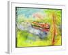 Narrow Boat on the River Lea-Brenda Brin Booker-Framed Giclee Print