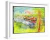 Narrow Boat on the River Lea-Brenda Brin Booker-Framed Giclee Print