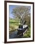 Narrow Boat Passing Through a Lift Bridge, Llangollen Canal, Wales, United Kingdom, Europe-Richard Maschmeyer-Framed Photographic Print