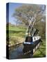 Narrow Boat Passing Through a Lift Bridge, Llangollen Canal, Wales, United Kingdom, Europe-Richard Maschmeyer-Stretched Canvas