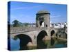 Narrow Bridge, Monmouth, Monmouthshire, Wales-Peter Thompson-Stretched Canvas