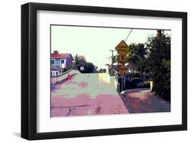 Narrow Bridge, Venice Beach, California-Steve Ash-Framed Giclee Print