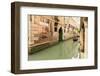 Narrow Canal and Gondola. Venice. Italy-Tom Norring-Framed Photographic Print