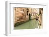 Narrow Canal and Gondola. Venice. Italy-Tom Norring-Framed Photographic Print