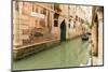 Narrow Canal and Gondola. Venice. Italy-Tom Norring-Mounted Photographic Print