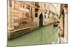 Narrow Canal and Gondola. Venice. Italy-Tom Norring-Mounted Photographic Print