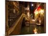 Narrow Canal in Venice at Night, Italy.  Ponte Dei Ferai-A_nella-Mounted Photographic Print