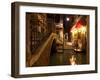 Narrow Canal in Venice at Night, Italy.  Ponte Dei Ferai-A_nella-Framed Photographic Print