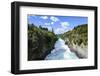 Narrow Chasm Leading in the Huka Falls on the Waikato River, Taupo, North Island-Michael Runkel-Framed Photographic Print