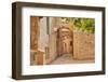 Narrow Cobbled Street among Traditional Stoned Houses of Jewish Quarter at Old Historic Part of Jer-rglinsky-Framed Photographic Print