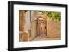 Narrow Cobbled Street among Traditional Stoned Houses of Jewish Quarter at Old Historic Part of Jer-rglinsky-Framed Photographic Print