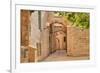 Narrow Cobbled Street among Traditional Stoned Houses of Jewish Quarter at Old Historic Part of Jer-rglinsky-Framed Photographic Print