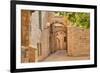 Narrow Cobbled Street among Traditional Stoned Houses of Jewish Quarter at Old Historic Part of Jer-rglinsky-Framed Photographic Print