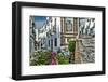 Narrow cobbled streets in Frigiana, Costa Del Sol, Malaga Province, Andalucia, Spain-Panoramic Images-Framed Photographic Print