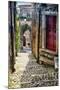 Narrow Cobblestone Sermoneta Italy-George Oze-Mounted Photographic Print