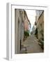 Narrow Cobblestone Street, Arles, Provence, France-Lisa S. Engelbrecht-Framed Photographic Print