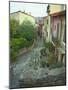 Narrow Cobblestone Street, Fishing Village, Collioure, Languedoc-Roussillon, France-Per Karlsson-Mounted Photographic Print