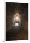 Narrow Corridors Inside the Abbey of Mont San Michel Monastery Off the Normandy Coast of France-Paul Dymond-Framed Photographic Print