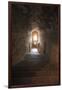 Narrow Corridors Inside the Abbey of Mont San Michel Monastery Off the Normandy Coast of France-Paul Dymond-Framed Photographic Print