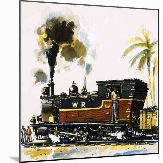 Narrow Guage Wt Class Bagnall-Built Tank Engine on the Western Railways-John S. Smith-Mounted Giclee Print