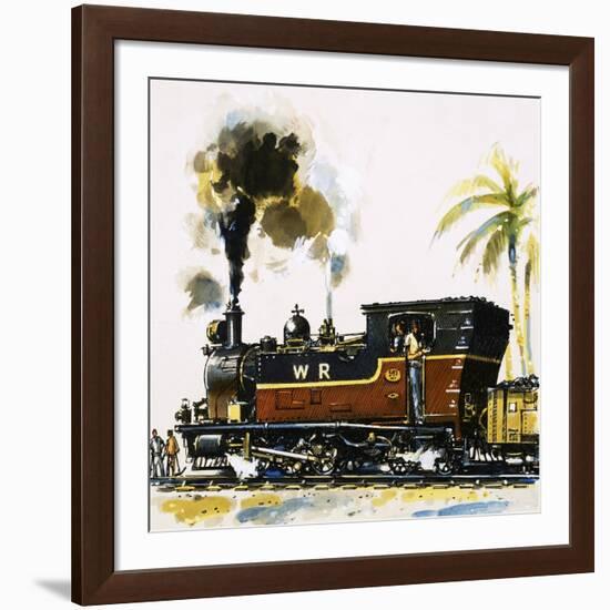 Narrow Guage Wt Class Bagnall-Built Tank Engine on the Western Railways-John S. Smith-Framed Giclee Print