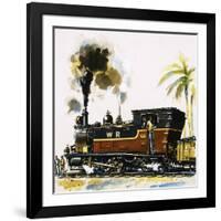 Narrow Guage Wt Class Bagnall-Built Tank Engine on the Western Railways-John S. Smith-Framed Giclee Print