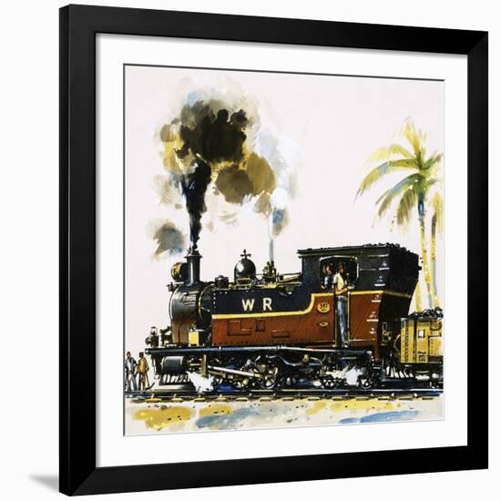 Narrow Guage Wt Class Bagnall-Built Tank Engine on the Western Railways-John S. Smith-Framed Giclee Print