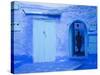 Narrow Lane, Chefchaouen, Morocco-Peter Adams-Stretched Canvas