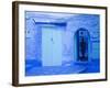 Narrow Lane, Chefchaouen, Morocco-Peter Adams-Framed Photographic Print