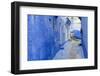 Narrow Lane, Chefchaouen, Morocco-Peter Adams-Framed Photographic Print