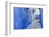 Narrow Lane, Chefchaouen, Morocco-Peter Adams-Framed Photographic Print