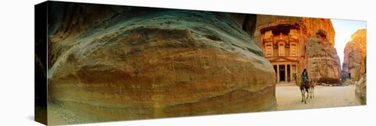 Narrow Passageway at Al Khazneh, Petra, Jordan-null-Stretched Canvas