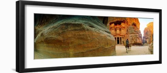 Narrow Passageway at Al Khazneh, Petra, Jordan-null-Framed Premium Photographic Print