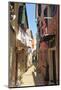 Narrow Street and Washing, Old Town, Corfu Town-Eleanor Scriven-Mounted Photographic Print