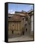 Narrow street, Anguiano, La Rioja, Spain-Janis Miglavs-Framed Stretched Canvas