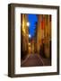 Narrow Street at Dusk, Gamla Stan, Stockholm, Sweden, Scandinavia, Europe-Frank Fell-Framed Photographic Print