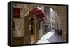 Narrow Street, Budva Old Town, Budva, Montenegro, Europe-Frank Fell-Framed Stretched Canvas