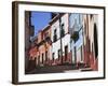 Narrow Street, Guanajuato, Guanajuato State, Mexico, North America-Wendy Connett-Framed Photographic Print