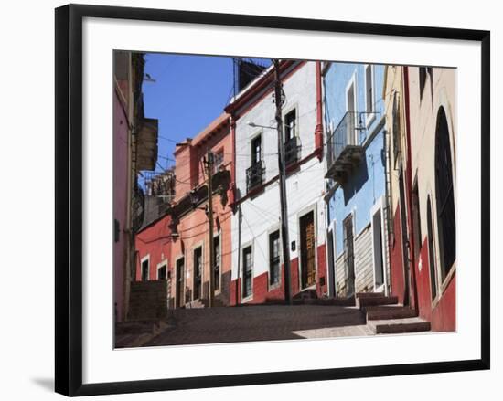 Narrow Street, Guanajuato, Guanajuato State, Mexico, North America-Wendy Connett-Framed Photographic Print