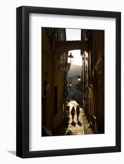 Narrow Street, Imperia, Liguria, Italy, Europe-Frank Fell-Framed Photographic Print