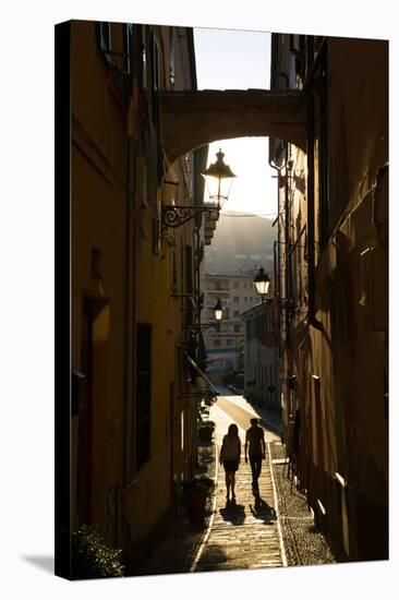 Narrow Street, Imperia, Liguria, Italy, Europe-Frank Fell-Stretched Canvas