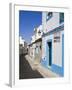 Narrow Street in Ferragudo Fishing Village, Portimao City, Algarve, Portugal, Europe-Richard Cummins-Framed Photographic Print