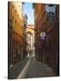 Narrow Street in Lyon (Vieux Lyon), France-Charles Sleicher-Stretched Canvas